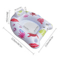 Floating Chair Pool Floaty Toys LED Lights Inflatable Float Beach Zpaxo White China Mainland