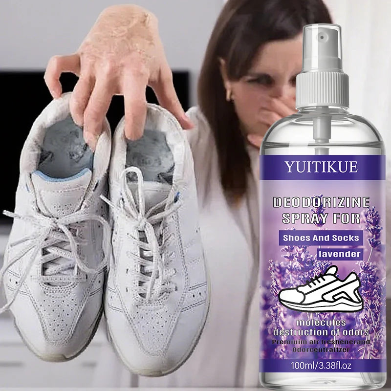 YUITIKUE Lavender Shoe & Sock Deodorizing Spray 100ml Deodorizing Foot Spray Zpaxo