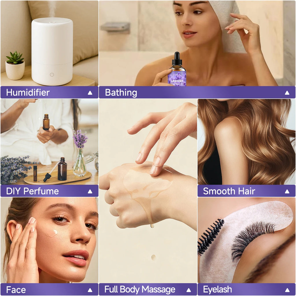 LAVENDER Essential Oil Natural Fragrance Suitable Body Massage Zpaxo