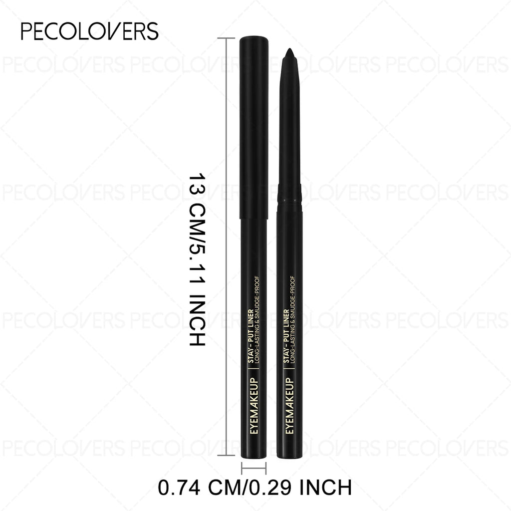 Waterproof Sweatproof Black Eyeliner Creamy Texture Smudge-proof