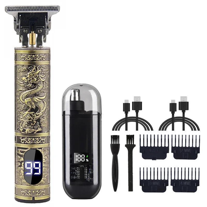 WEEME 806-HW Electric Hair Clipper UBS Rechargeable Cordless Beard Trimmer Men Powerful Electric Hair Clipper Trimming Tool Zpaxo 067-Dragon-VHS