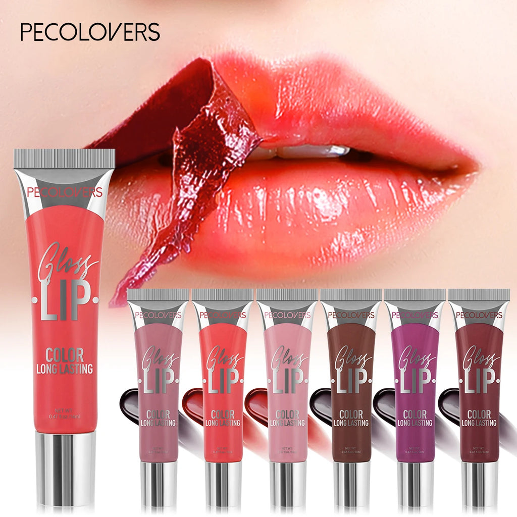 6-color Liquid Peel-off Lip Gloss Waterproof Long-lasting Non-stick Zpaxo