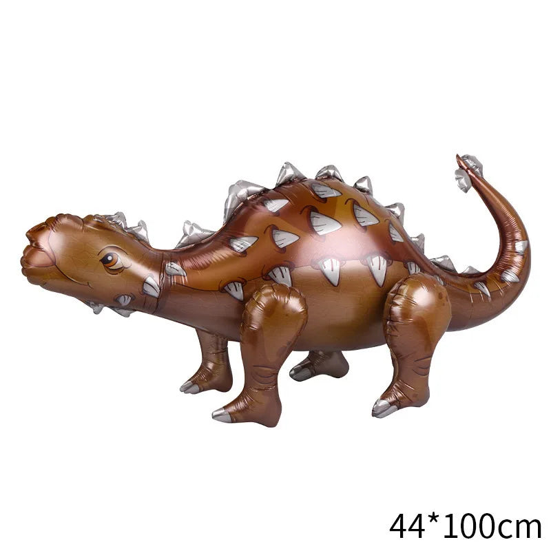 4D Giant Walking Dinosaur Foil Balloons Jungle Animal Childrens