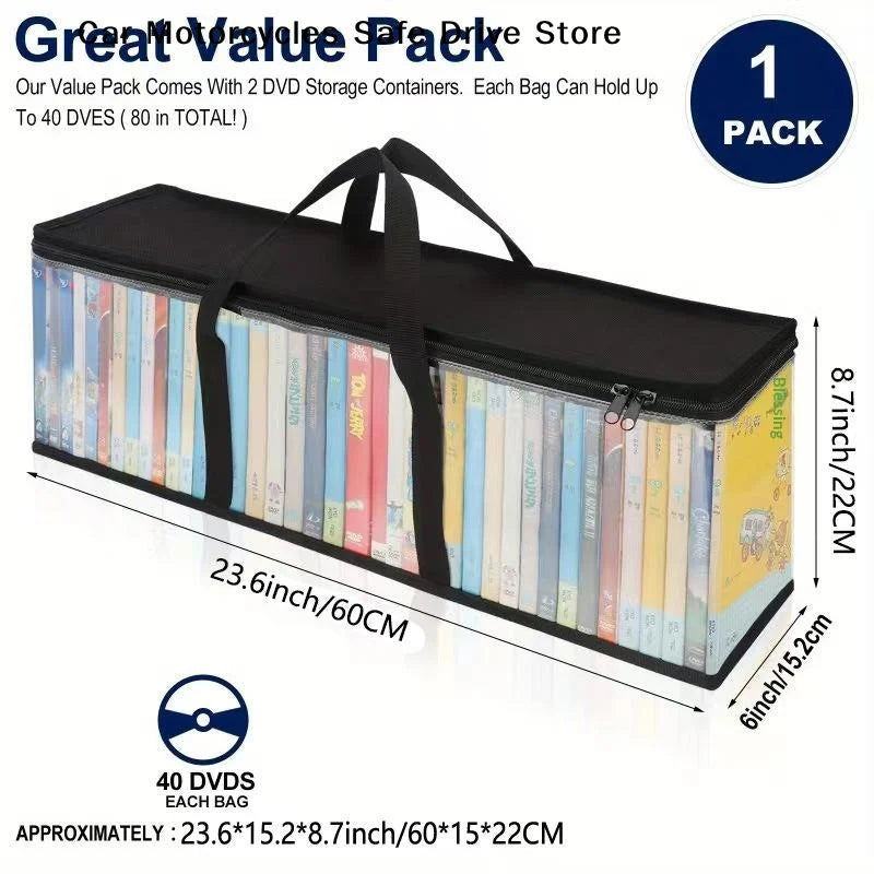 Large Capacity Non Woven Fabric Organizer Bag Dvd Storage Comic Book