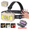 KDULIT LED Headlamp Motion Sensor 4 Modes Type-C Rechargeable