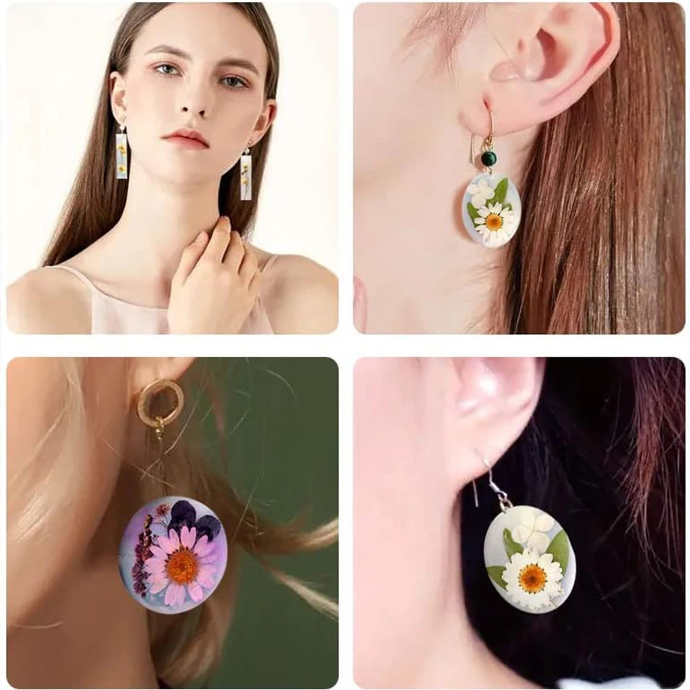 Earring Silicone Mold DIY Geometric Oval Hexagon Teardrop Pendant Necklace Keychain Jewelry Crafts Making Resin Mold Zpaxo