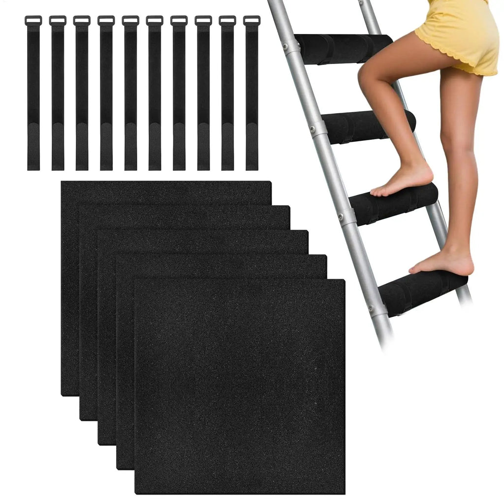 Bunk Bed Ladder Pads Anti Slip Mat Adjustable Straps Dormitory RV
