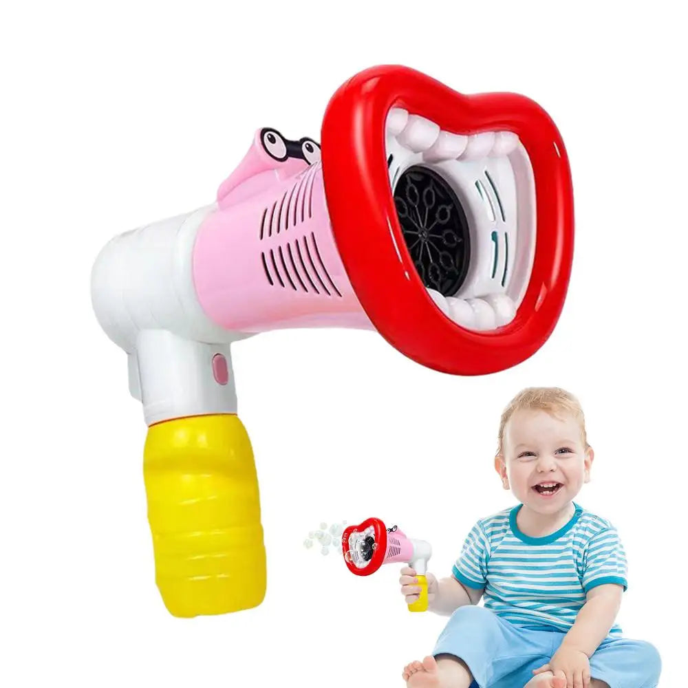 Kids Bubble Machine Large Mouth Electric Maker Machine Portable 10 Holes Handheld Beach Toy For Backyard Boys Girls Garden Fun Zpaxo Pink United States