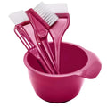 Premium Salon Hair Dye Coloring Brush Bowl DIY Dyeing Bleach Barber Zpaxo Rose red