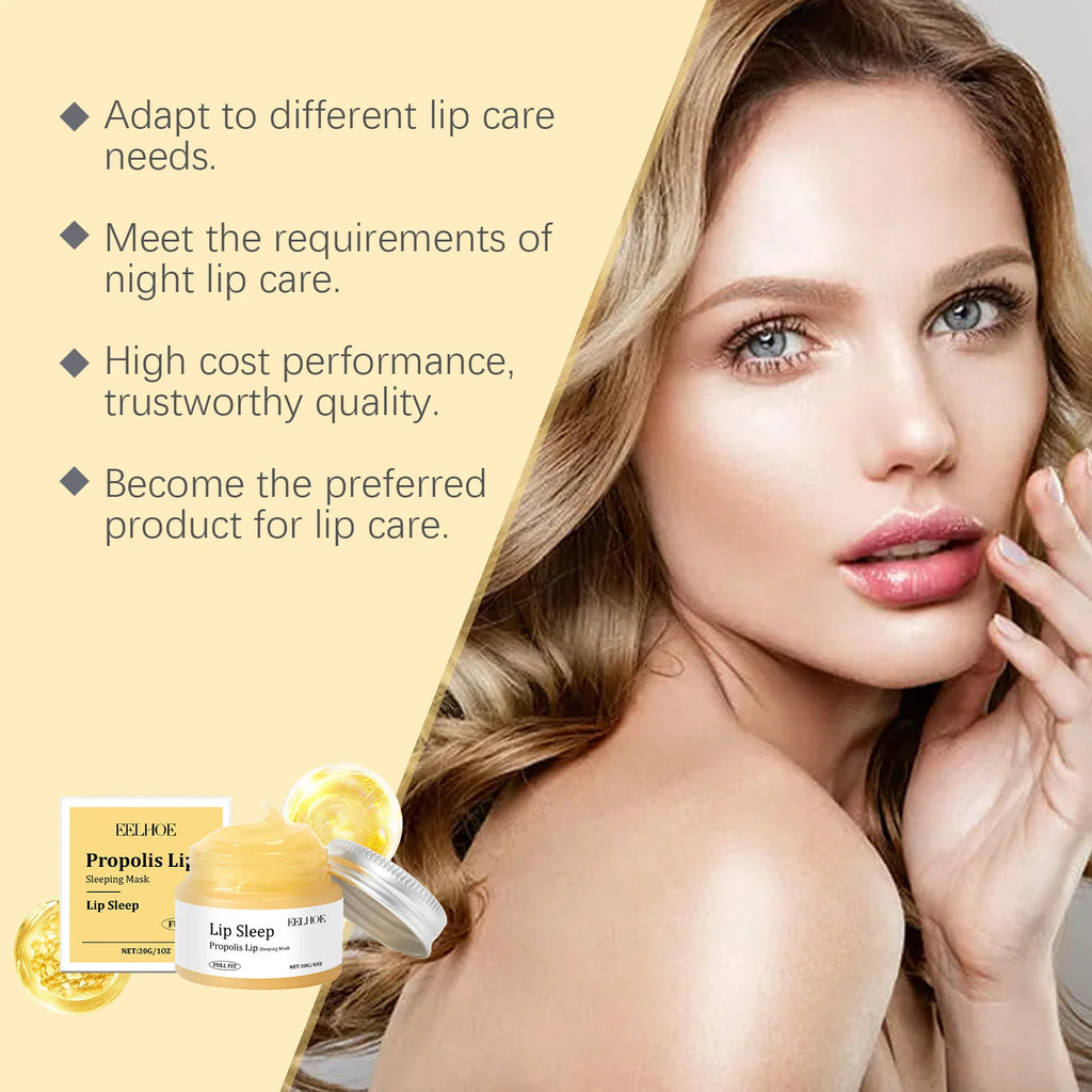 Hoygi Propolis Lip Sleeping Mask – Overnight Lip Repair Lip Sleeping Mask Zpaxo