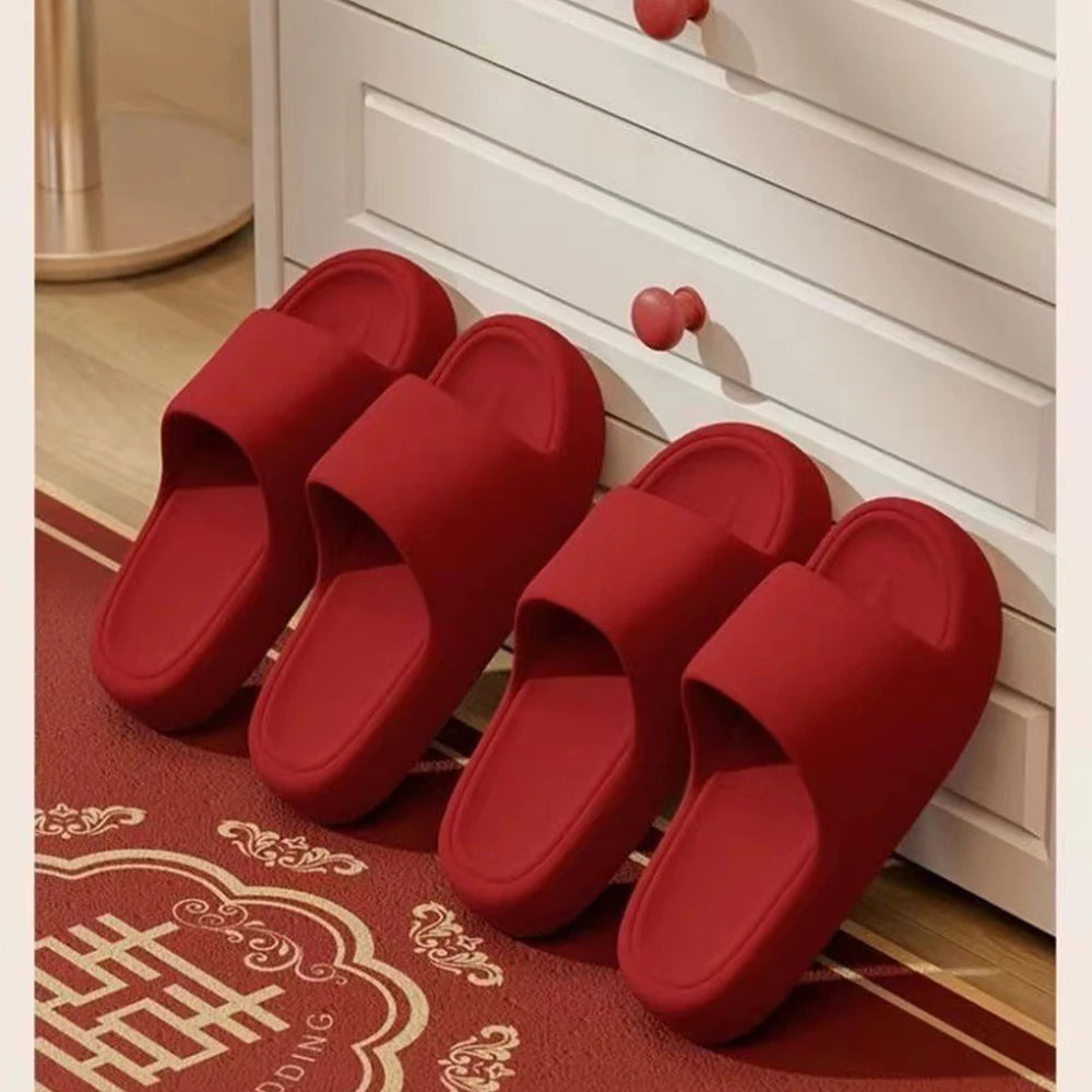 Couple's Summer Indoor Home Slippers 2026 Thick Bottom Lightweight