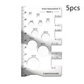 ▶1/2/5Pcs Stainless Steel Thread Checker Screw Measurement Ruler Gauge Tool for Measuring Screw Pitch Bit Bolt Nut Zpaxo 5Pcs