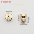 5-Pack LPG Brass Nozzle Jets – Gas Stove Burner Conversion Kit