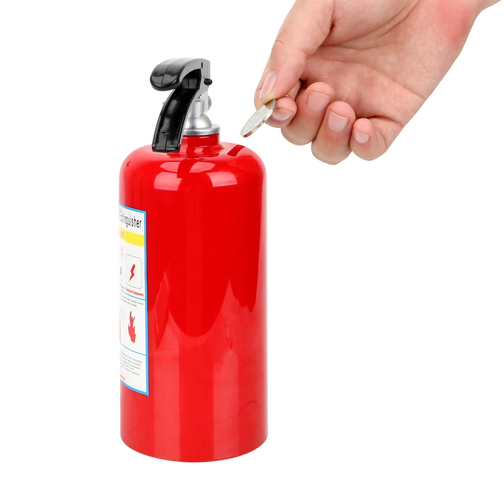 Fire Extinguisher Money Boxes Birthday Kids Creative Coin Piggy Banks
