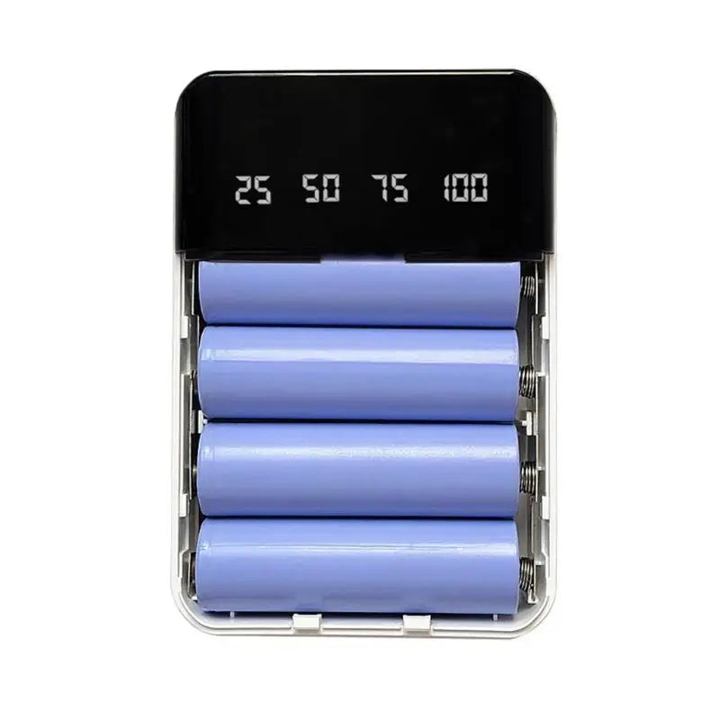 652F LCD Display 18650/18700/20700/21700 Battery Holder Batteries for Case Storage Box DIY Rechargeable Battery DIY Power Ban Zpaxo