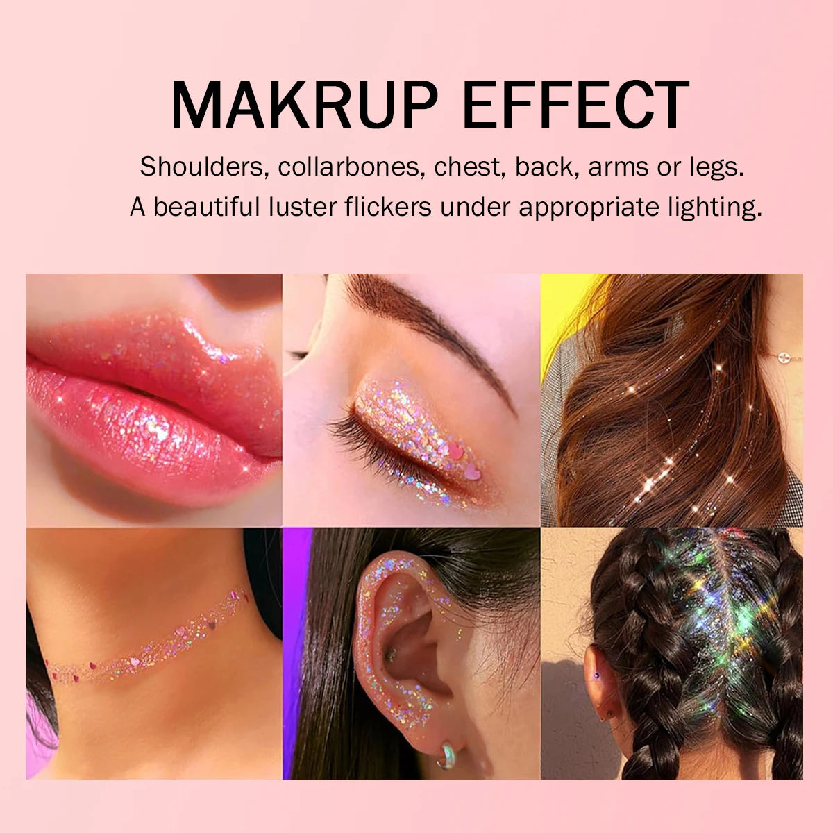 Six-color Diamond Flowing Liquid Eyeshadow High-gloss Lying Silkworm Zpaxo