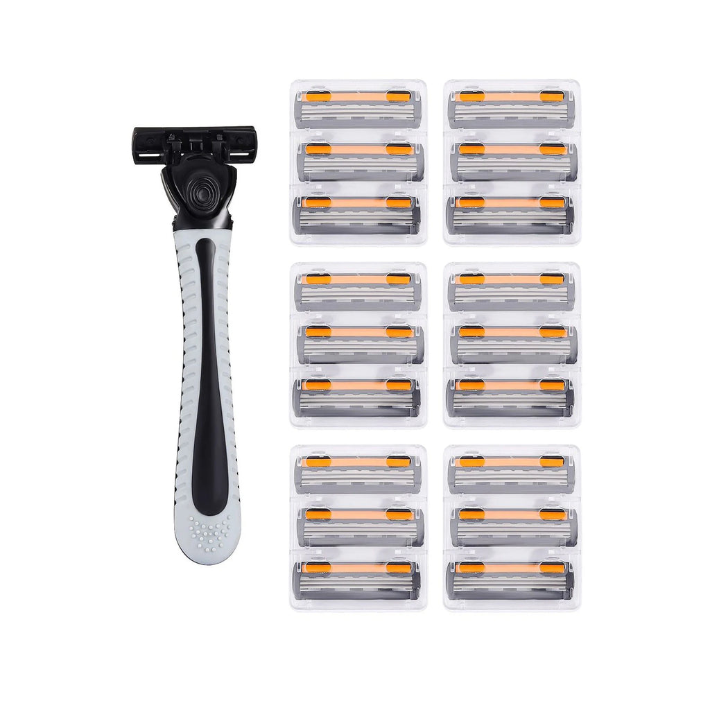 Shaver Brand New Design Men Razor Shaving Three Layer Shaver Reusable Razor Imported Blade Multi Tool Head Replace Zpaxo