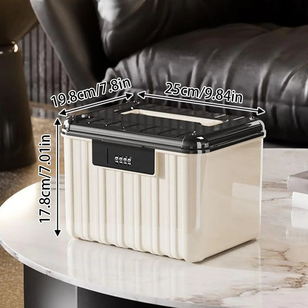 Lockable Storage Containers Double Layer Combination Lock Dustproof