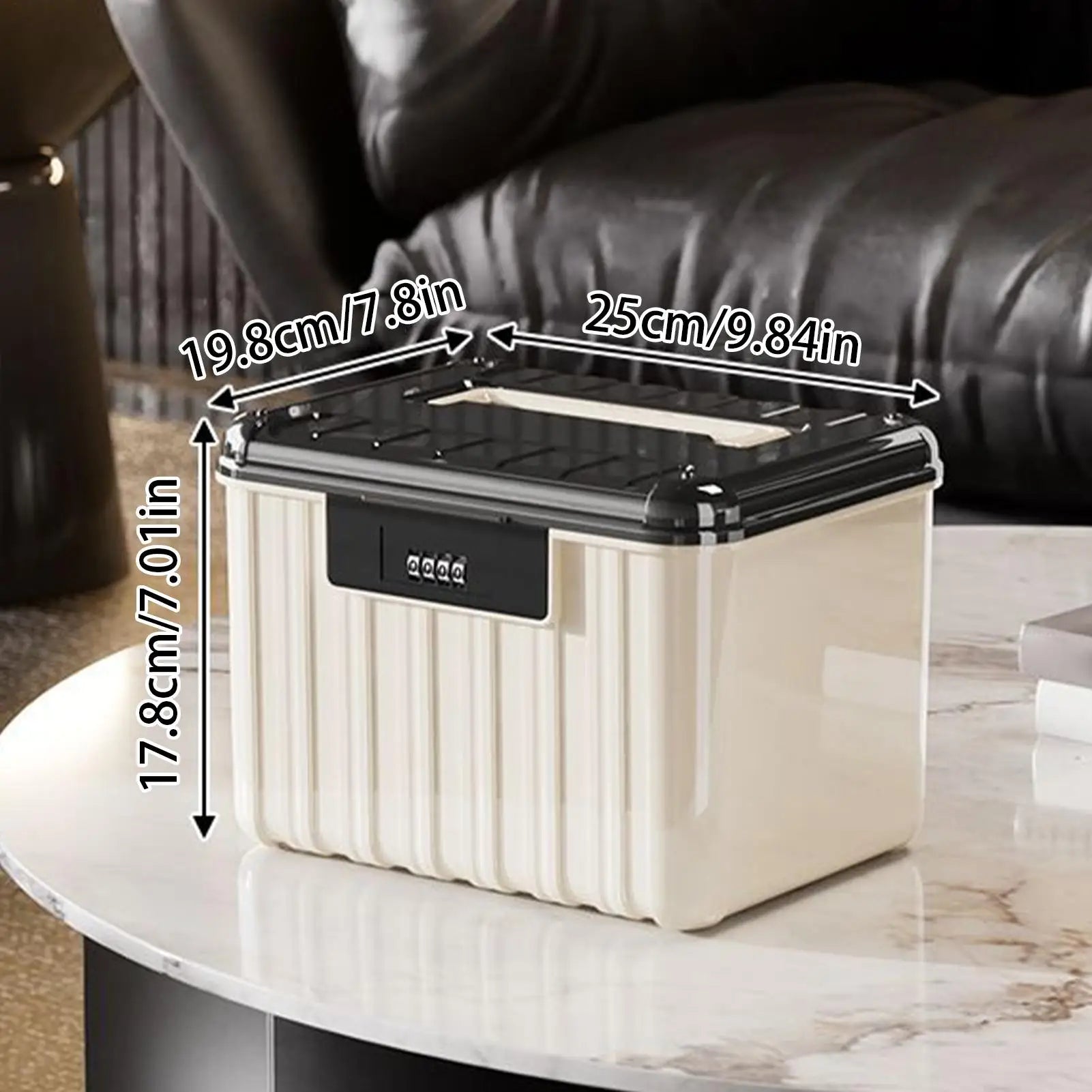 Lockable Storage Containers Double Layer Combination Lock Dustproof