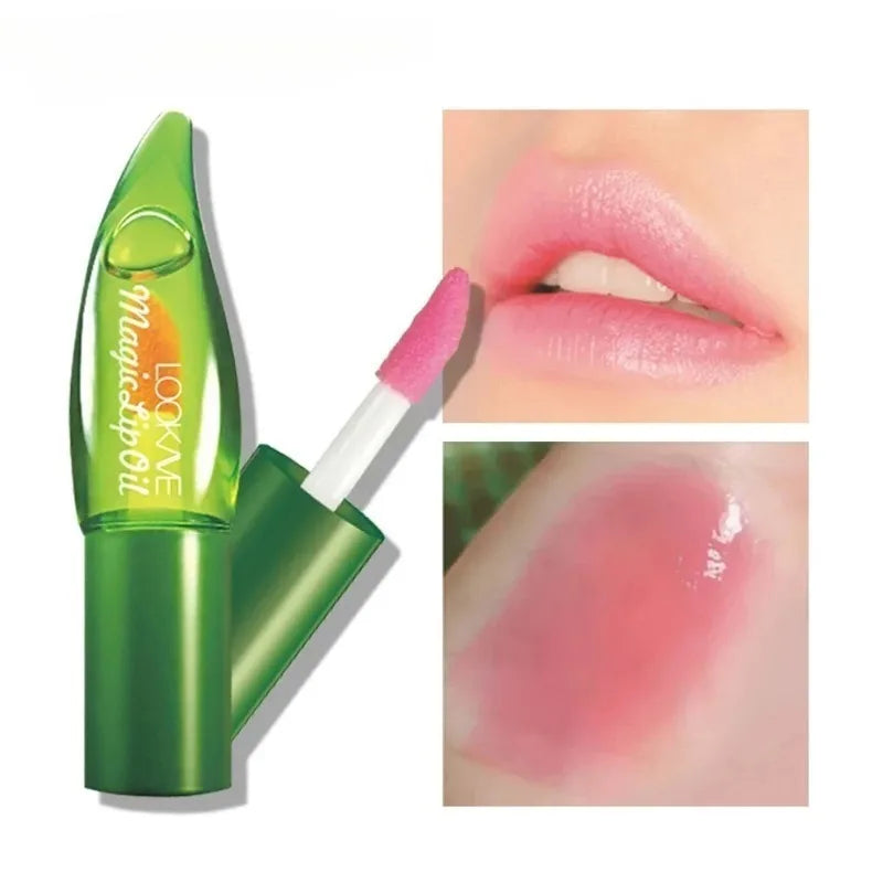 Aloe Vera Moisturizing Lipstick Natural Lasting Temperature Changing Zpaxo Liquid Aloe Vera A