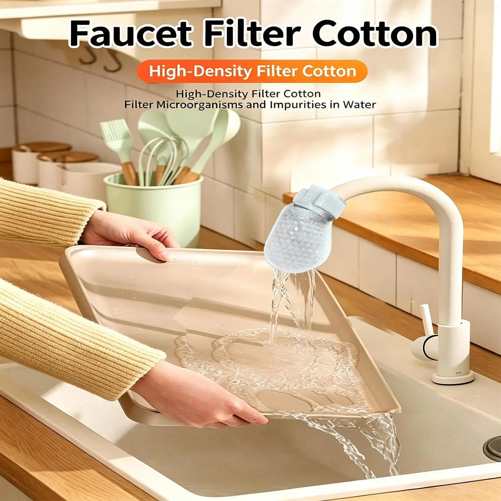 Faucet Filter Cotton Bag Splash Proof Universal Tap Water Purifier