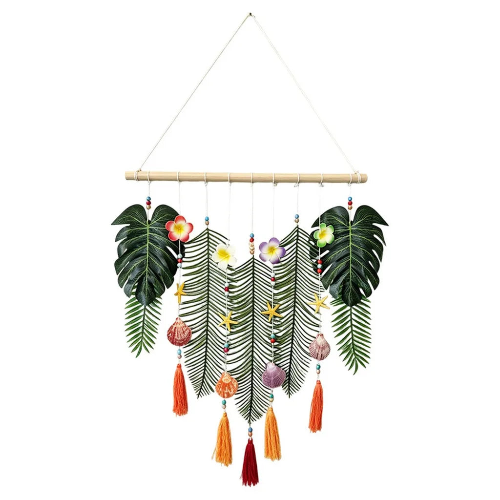Boho Leaf Wall Tapestry – Hand Woven Forest Style Decor Wall Tapestry Zpaxo