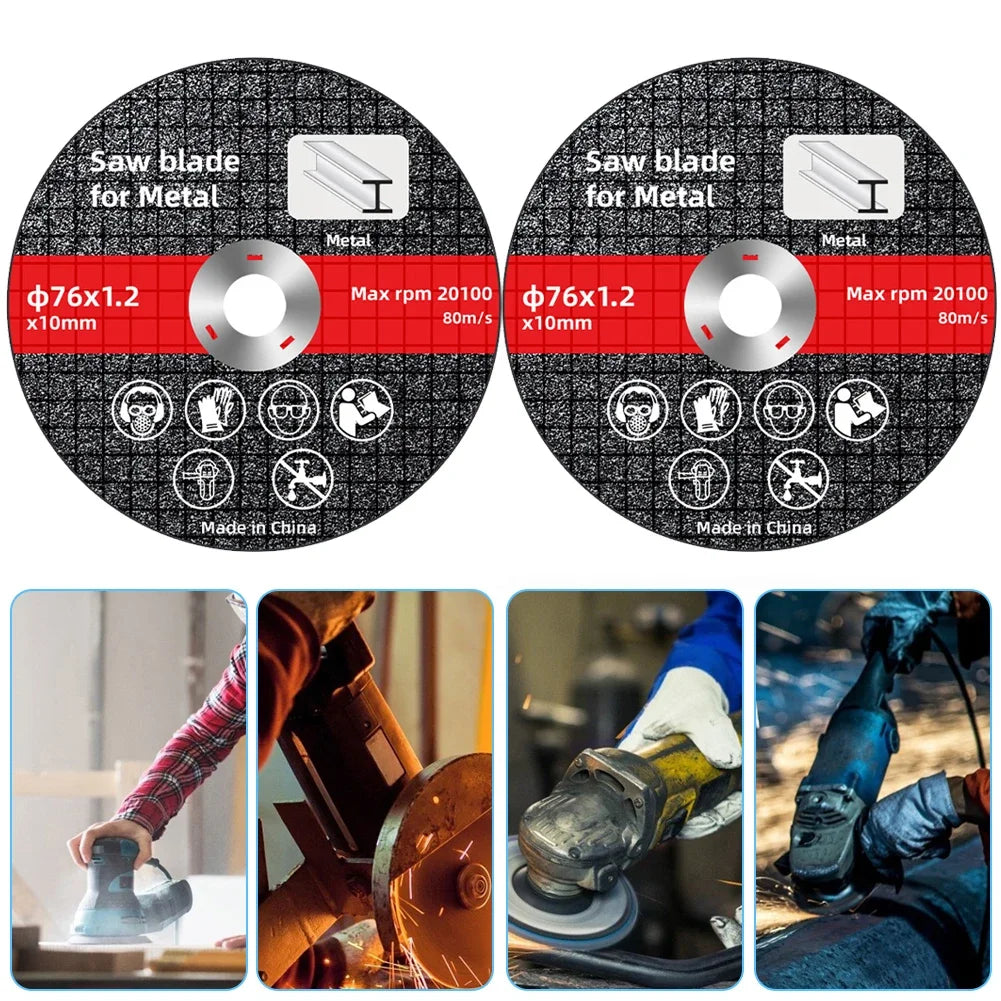 1/10PCS 76mm Metal Cutting Discs Wear Resistance Cut Off Circle Wheels Blades Cutting Wheels Angle Grinder Accessories Zpaxo