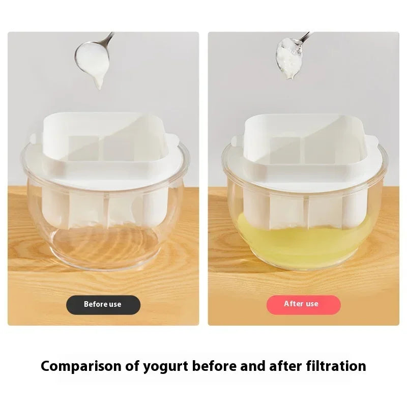 3L Greek Yogurt Strainer & Reusable Cheese Maker | Fine Mesh Yogurt Strainer Zpaxo