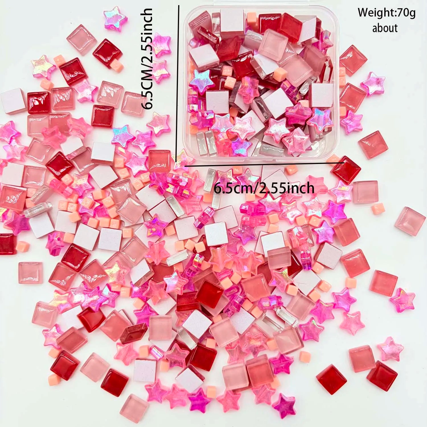 Square Crystal Glass Mosaic Tiles – DIY Art, Jewelry & Decor Glass Mosaic Tiles Zpaxo E