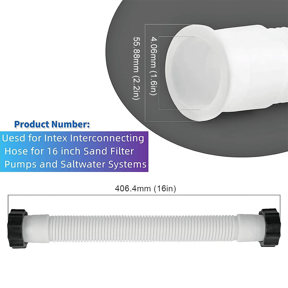 Intex Pool Filter Pump Hose Quick-connect Flexible Pipe Parts Sand