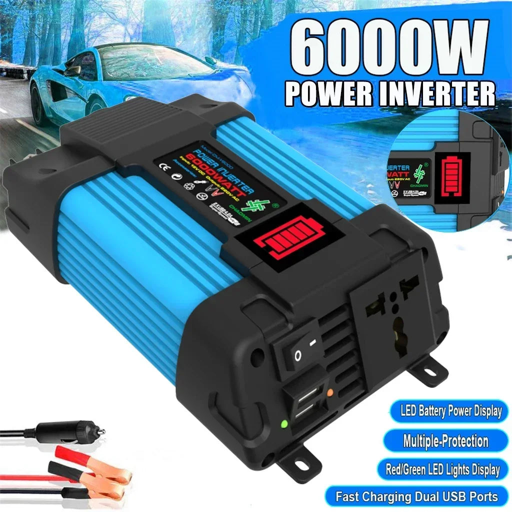 6000W 4000W Heavy-duty Power Inverter Professional 12V DC 110V 220V Zpaxo