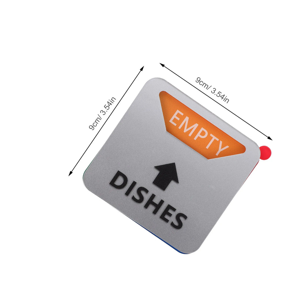 Dishwasher Status Magnet Square Rotating Tag Clean Dirty Sign