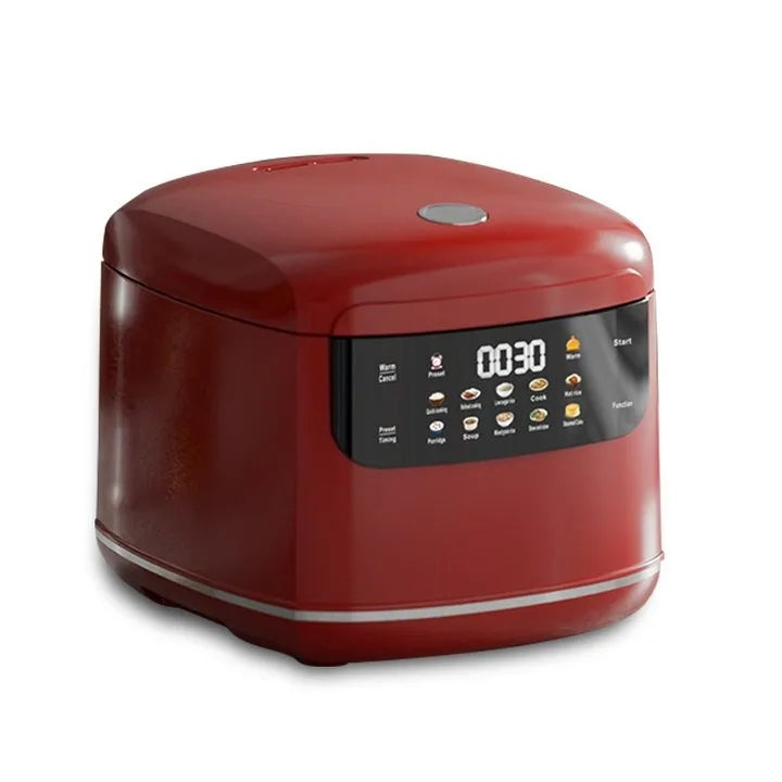 MultiCooker Electric Rice Cooker 110V 220V Non-Stick Pot 1-3 People Mini Cooking Machine Steamed Smart Rice Cooker Kitchen 2L Zpaxo Red 220V