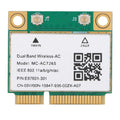 Network Card Mini PCI E Gigabit Dual Band Bluetooth 4 2 Wireless Wifi