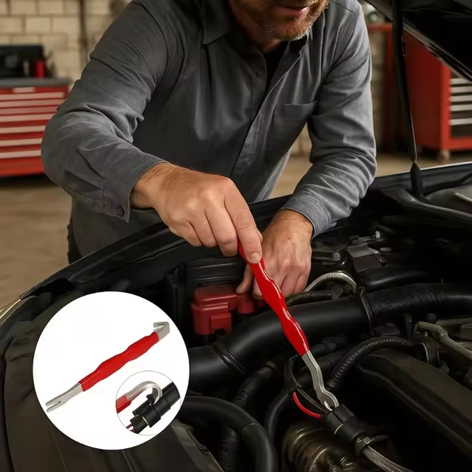 Professional Automotive Electrical Connector Disconnect Tool Dual-Ended Design with Non-Slip Grip for Car Terminal Removal Zpaxo