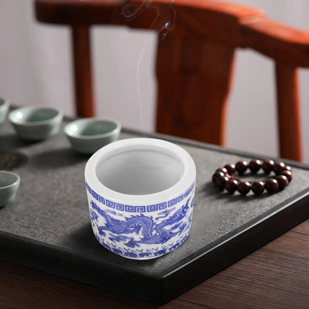 Delicate Retro Chinese Incense Stick Burner Ceramic Desktop Censer