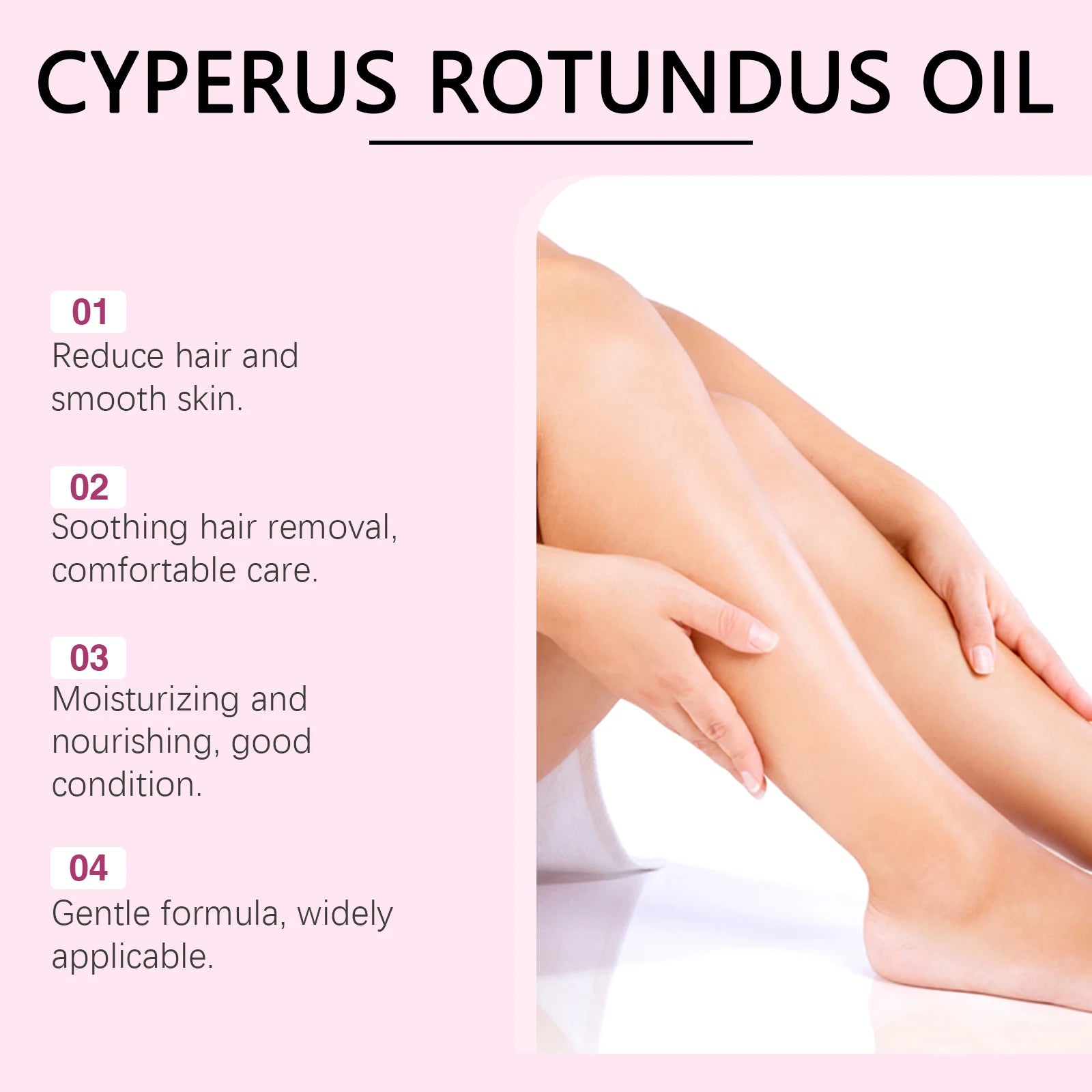 OceAura Cyperus Rotundus Hair Inhibitor Depilatory Oil 60ml Hair Inhibitor Oil Zpaxo
