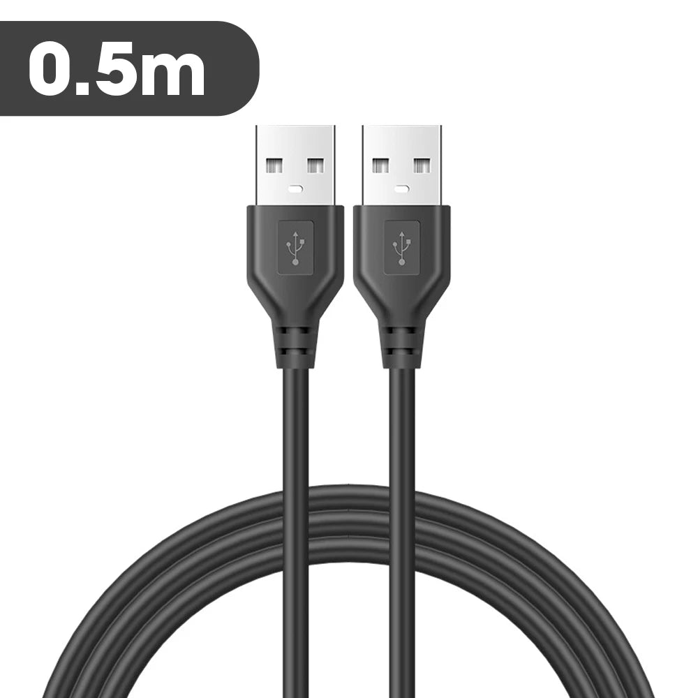0 5m 1m 1 USB 2 Male Mmale Data Sync Charger Extension Cable Cord Zpaxo 0.5m