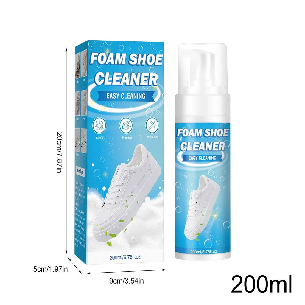 White Shoe Cleaner Foam Stain Remover Sneaker Cleaning Towel No Wash