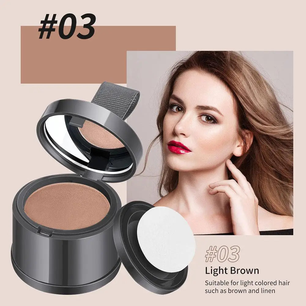 1pc Hair Line Powder Black Brown Root Cover Up Natural Instant Waterproof Hairline Shadow Powder Hair Concealer Coverage Powder Zpaxo light brown