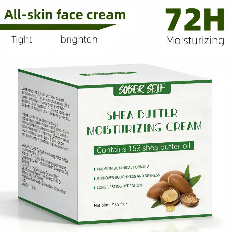 Moisturizer Shea Butter 72H Moisturizing Firming Brightening For Dry Skin Couple Gift Zpaxo