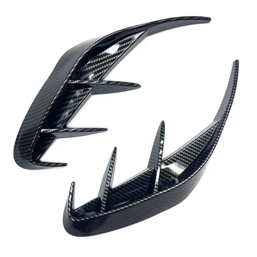 Accessories Gloss Black Rear Bumper Splitter Lower Grille Frame Fog Zpaxo