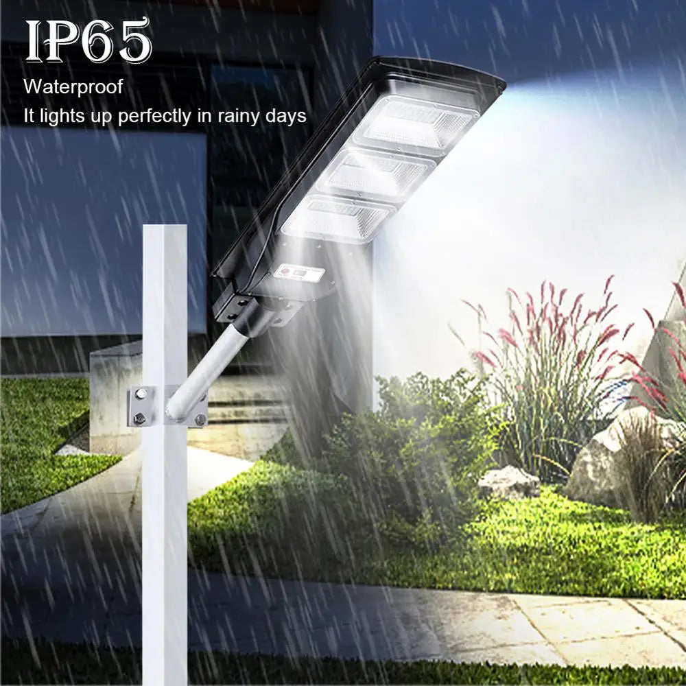 90W Solar Street Light PIR Motion Sensor Waterproof IP66 Wall Lamp Zpaxo