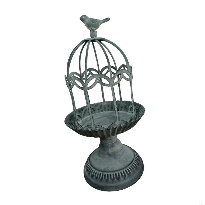 Birdcage Holder Metal Decorative Candlesticks Table Centerpieces Home