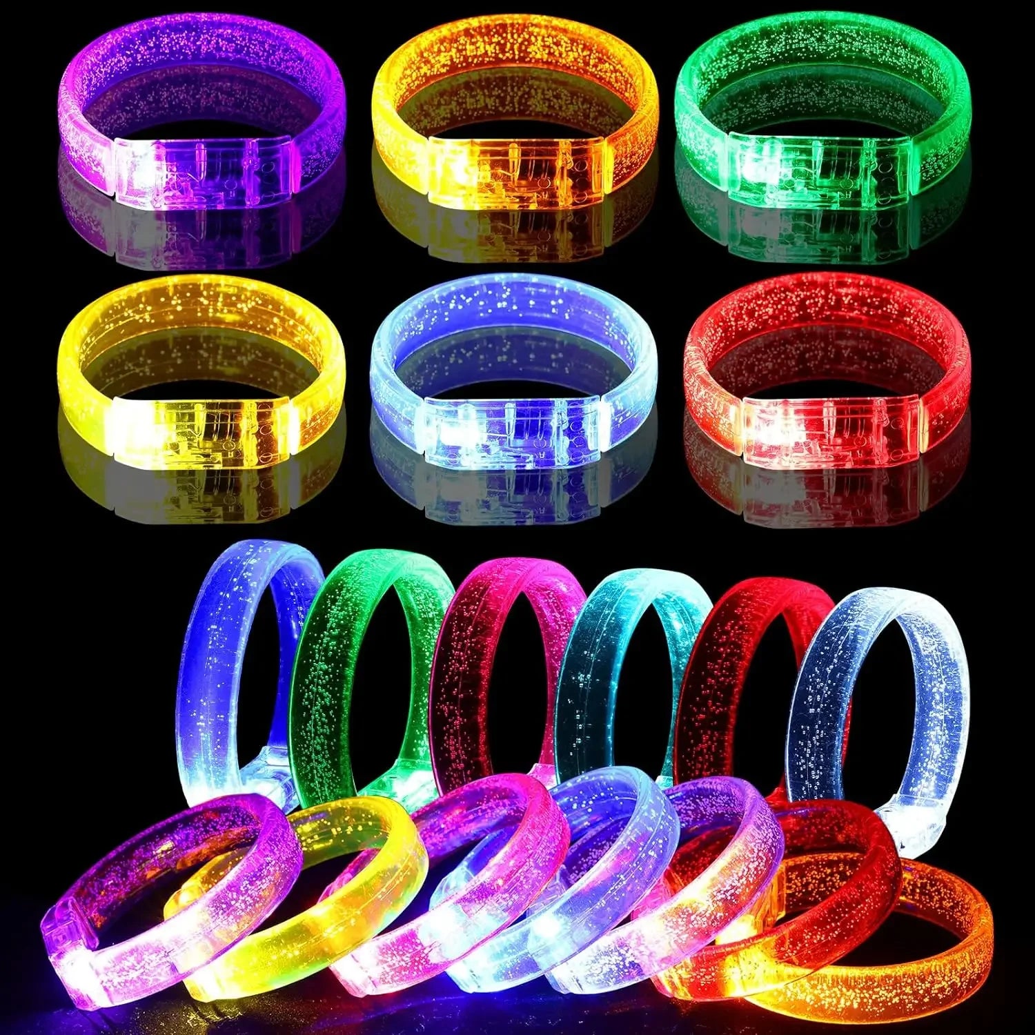 Customized LED Bracelets Luminous Christmas Neon Party Wedding