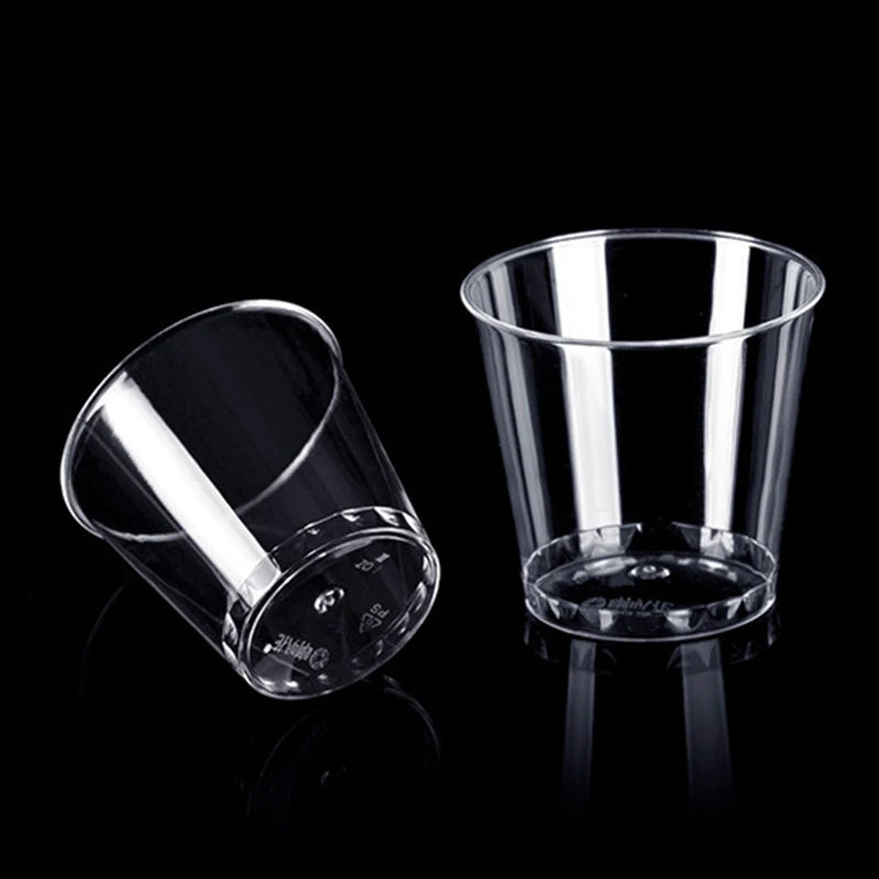 Disposable Clear Plastic Cup Outdoor Picnic Birthday Kitchen Party Zpaxo
