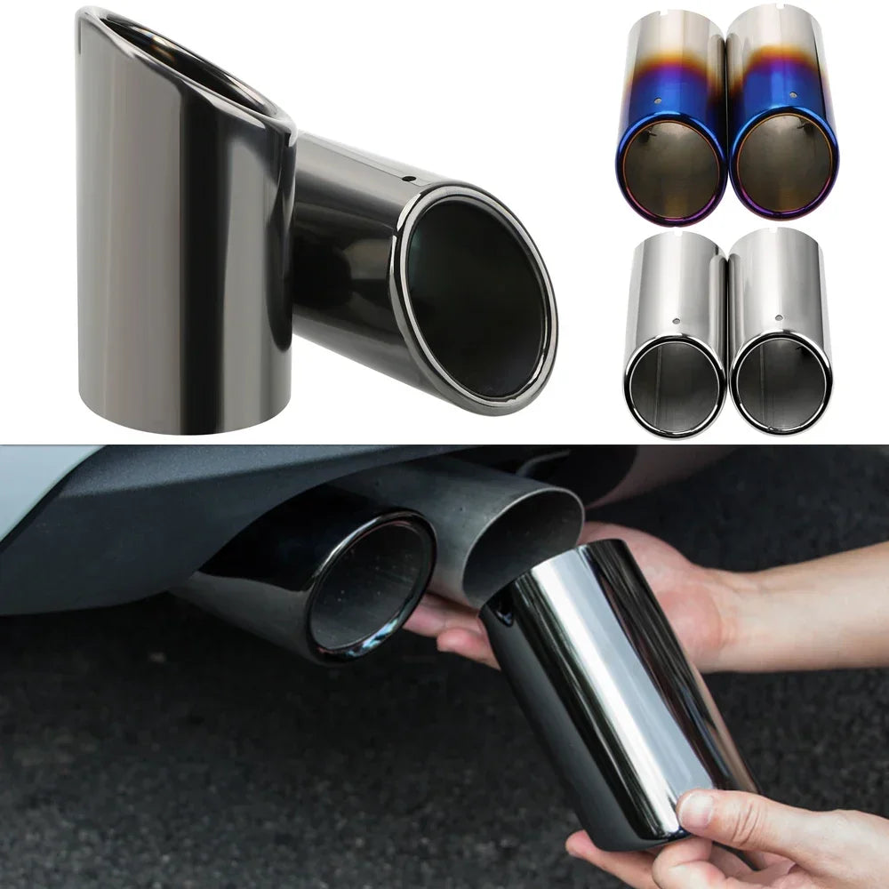 Stainless Steel Exhaust Muffler Tips – Audi A3 A4 VW Passat