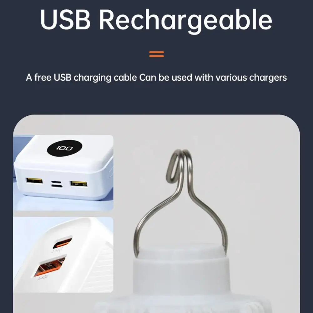 Portable USB Rechargeable LED Camping Lantern – 3 Light Modes LED Camping Lantern Zpaxo