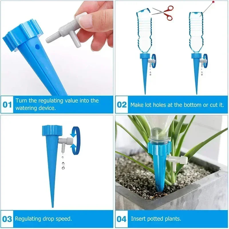 Automatic Drip Irrigation System Self Watering Adjustable for Flower Plants Greenhouse Garden Auto Water Dripper Device Zpaxo