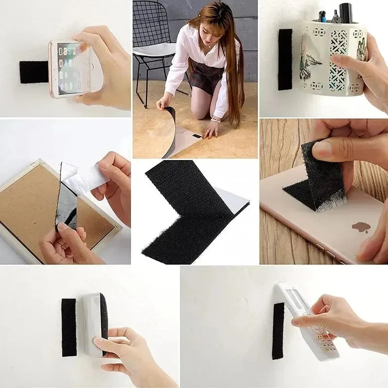 1/3/5M Strong Self-adhesive Fastener Tape Hook and Loop Magic Nylon Sticker Tape Adhesive with Glue Strap for DIY 20MM Zpaxo